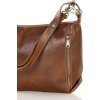 MARCO MAZZINI hnedá luxusná kožená kabelka (Veľkosť ONE SIZE)