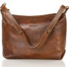 MARCO MAZZINI hnedá luxusná kožená kabelka (Veľkosť ONE SIZE)