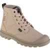 Béžové dámske členkové tenisky Palladium Pampa Hi Army