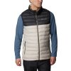 Béžovo-čierna prešívaná vesta Columbia Powder Lite Vest