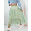 Mintová tylová midi sukňa MILANI