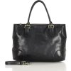 MARCO MAZZINI čierna kožená shopper kabelka