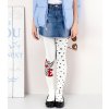 Biele vzorované dievčenské pančuchy Knittex DR 2407 Madison 40 deň