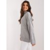 Sivý sveter s rolákom (Veľkosť ONE SIZE)