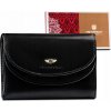 Peterson Čierna stredne veľká dámska kožená peňaženka Y422