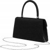 Rovicky čierna elegantná kabelka s retiazkou (Veľkosť ONE SIZE)