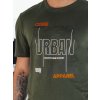 Kaki tričko s potlačou URBAN