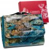 Lorenti modro-zelená peňaženka s motívom pierok S203 (Veľkosť ONE SIZE)