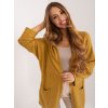 Horčicový kardigán s vreckami (Veľkosť L/XL)