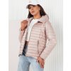 Svetloružová vzorovaná obojstranná bunda VANLY