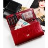 Peterson Červená dámska peňaženka so vsadkou Y082