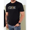 Čierne pánske tričko s potlačou CORE