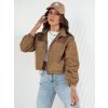 Hnedá krátka crop bunda GRAUS