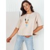 Svetlobéžové oversize tričko BULS