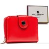 Peterson červená hladká malá peňaženka Y661