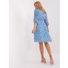 Svetlomodré kvetované letné šaty