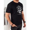 Čierne pánske tričko s potlačou