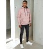 Svetloružová mikina s kapucňou