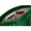 Rovicky zelená priestranná shopper kabelka