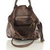 MARCO MAZZINI Hnedá shopper bag s prednými vreckami (Veľkosť ONE SIZE)
