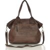 MARCO MAZZINI Hnedá shopper bag s prednými vreckami (Veľkosť ONE SIZE)