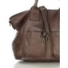 MARCO MAZZINI Hnedá shopper bag s prednými vreckami (Veľkosť ONE SIZE)