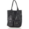 MARCO MAZZINI čierna kabelka s vreckami
