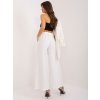 Biele široké nohavice s pásikom