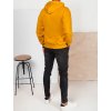 Žltá pánska mikina s nápisom