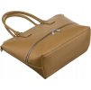 Rovicky tmavobéžová priestranná shopper kabelka (Veľkosť ONE SIZE)