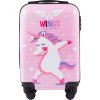 Ružový detský kufor UNICORN 55x40x20 cm