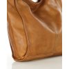 MARCO MAZZINI Camel kožená shopper kabelka
