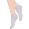 Svetlosivé členkové dámske ponožky Art. 052