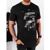 Čierne pánske tričko s potlačou