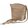 David Jones Svetlohnedá crossbody kabelka so zipsami