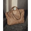 MARCO MAZZINI Béžová pletená shopper bag (Veľkosť ONE SIZE)