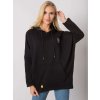 Čierna dámska mikina s vreckom