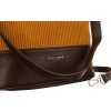 David Jones hnedo-žltá crossbody kabelka s manšestrom