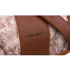 David Jones tmavohnedá vzorovaná crossbody kabelka