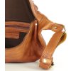 MARCO MAZZINI camel kožená crossbody taška/ľadvinka