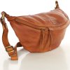 MARCO MAZZINI camel kožená crossbody taška/ľadvinka