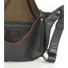 MARCO MAZZINI čierna kožená crossbody taška/ľadvinka