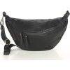 MARCO MAZZINI čierna kožená crossbody taška/ľadvinka