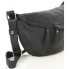 MARCO MAZZINI čierna kožená crossbody taška/ľadvinka
