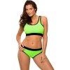 Zelené bikiny s pruhom Isuel