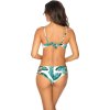 Bielo-zelené dámske bikiny s potlačou
