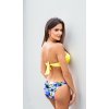 Žlté vzorované push-up bikiny Aruba