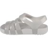 Sivé trblietavé sandále Crocs Isabella Glitter Kids Sandal