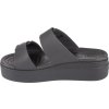 Čierne nazuváky na platforme Crocs Brooklyn Low Wedge Sandal