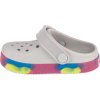 Biele nazuváky Crocs Off Court Glitter Band Clog T
